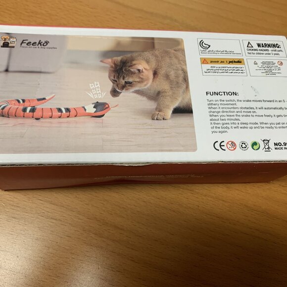 New in Box Cat Snake Toy Electric, Interactive Snake Cat Toy, Smart Sensing - Picture 3 of 3